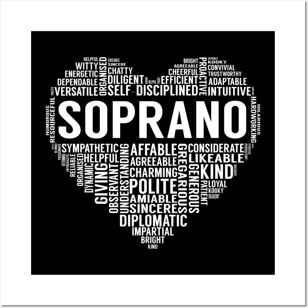 Soprano Heart Wall Art by LotusTee